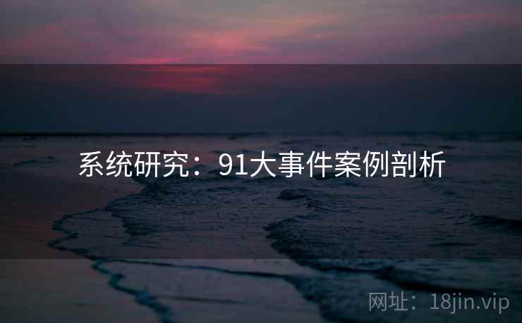 系统研究:91大事件案例剖析 系统研究:91大事件案例剖析