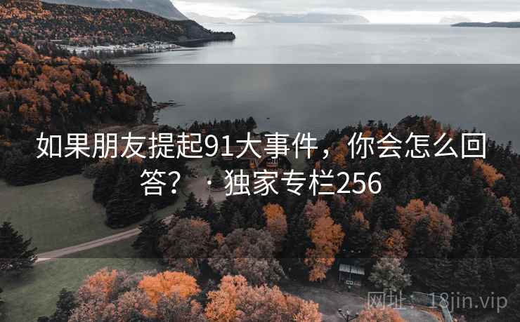 如果朋友提起91大事件,你会怎么回答? · 独家专栏256 如果朋友提起91大事件,你会怎么回答? · 独家专栏256